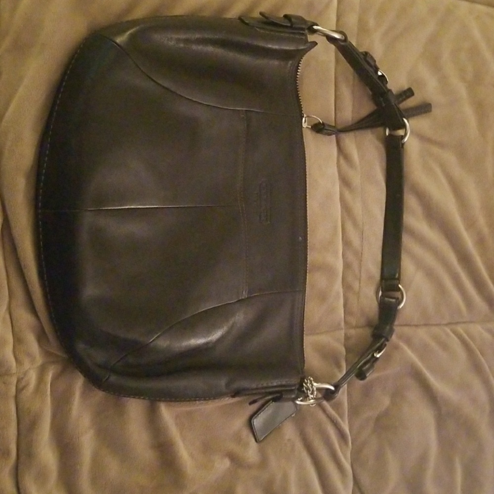 Authentic COACH Black Leather Hobo